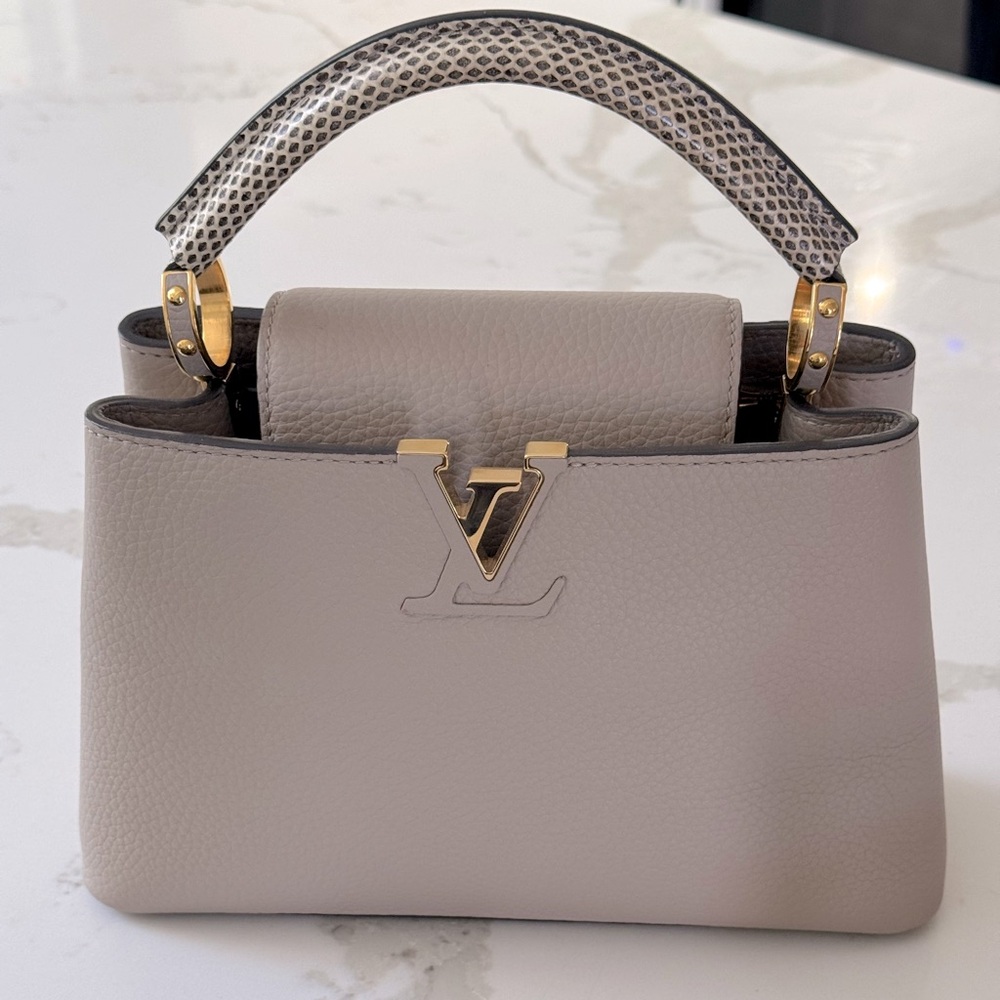 Lv Capucines Bb Python Handle - image 1